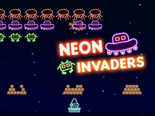 Neon Invaders Classic - Spaceinvaders.online 🕹️